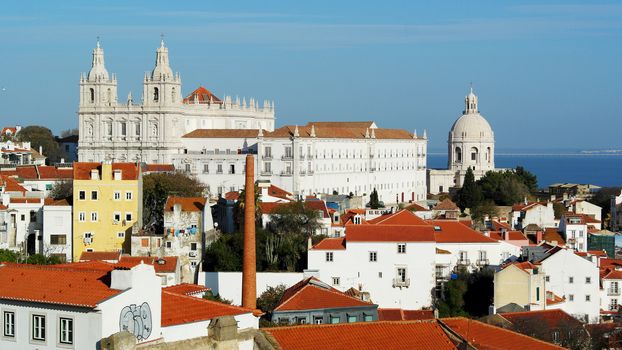 View over Alfama neighbourhood, Lisbon, Portugal