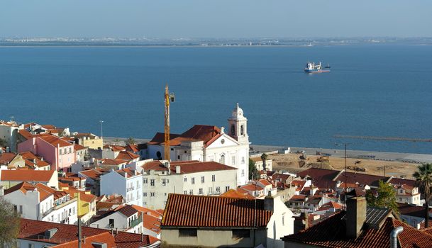 View over Alfama neighbourhood, Lisbon, Portugal