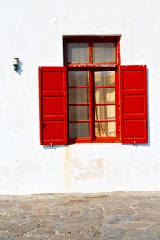 in   greece   europe     old   architecture and venetian blind wall