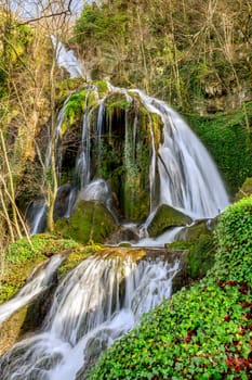 Beautiful waterfall in nature Altube,Basque Country, Spain