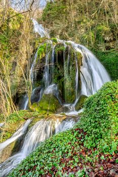 Beautiful waterfall in nature Altube,Basque Country, Spain