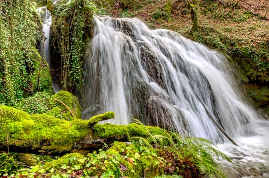 Beautiful waterfall in nature Altube,Basque Country, Spain