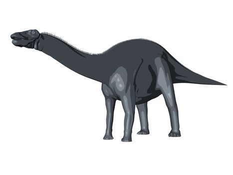 3d sketch render of a  dinosaur, which lived during the Cretaceous period, isolated on white.