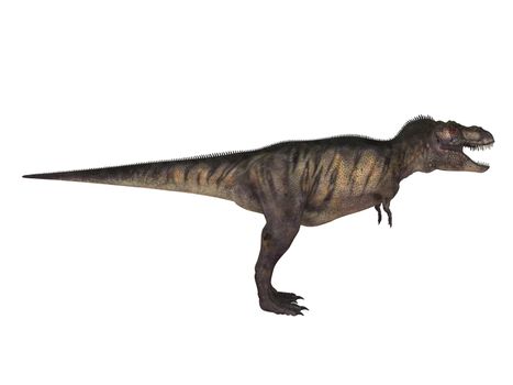 3d render depicting a dinosaur, which lived during the Cretaceous period, isolated on white.