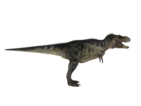 3d render depicting a dinosaur, which lived during the Cretaceous period, isolated on white.