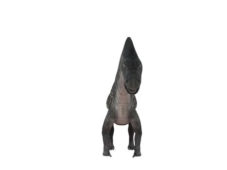 3d render depicting a dinosaur, which lived during the Cretaceous period, isolated on white.