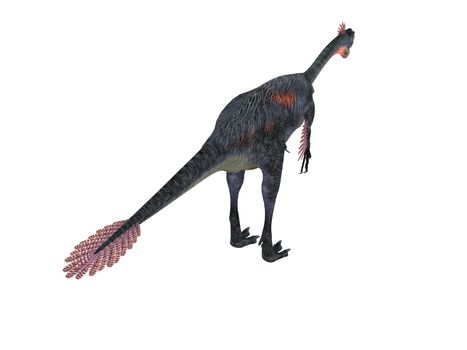 3d render depicting a dinosaur, which lived during the Cretaceous period, isolated on white.