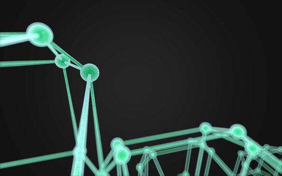 Science Molecule DNA Model Structure, business teamwork concept