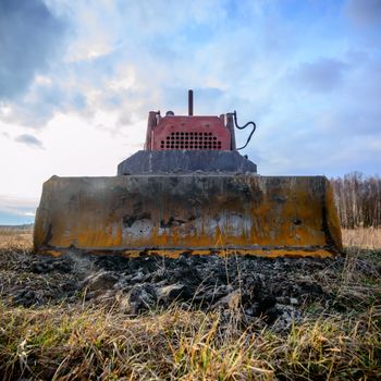 digger, old heavy duty construction equipment, industrial series