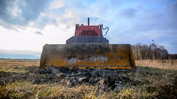digger, old heavy duty construction equipment, industrial series