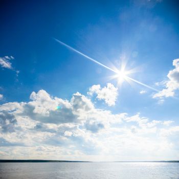 blue sky, natural clouds, nature series