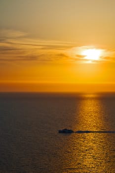 in santorini greece sunset and    the sky mediterranean red sea