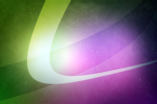 Abstract green and purple background with waves
