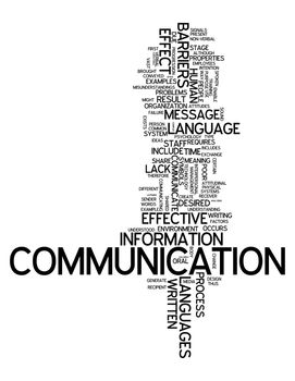 Word Cloud with Communication related tags