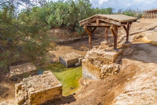 Baptismal Site, where Jesus was baptised by John the Baptist in the Jordan River, currently in the country of Jordan