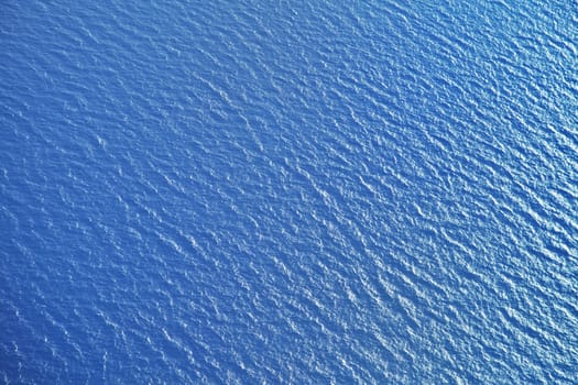 Sea surface, view from the airplane, background