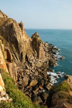  Landscape of sea from Dai Lanh cape, Phu Yen, Viet Nam, amzing scene with rock, stone, beautiful place for Vietnam travel
