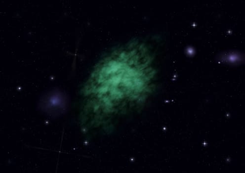 Small part of an infinite star field of space in the Universe. "Elements of this image furnished by NASA".