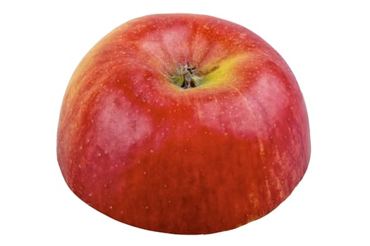 Cut apple isolated on a white background