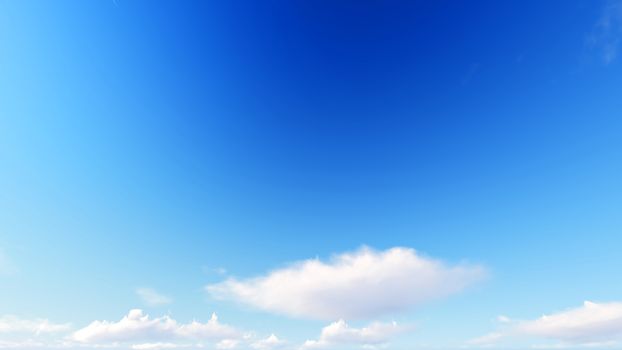 Cloudy blue sky abstract background, blue sky background with tiny clouds, 3d illustration