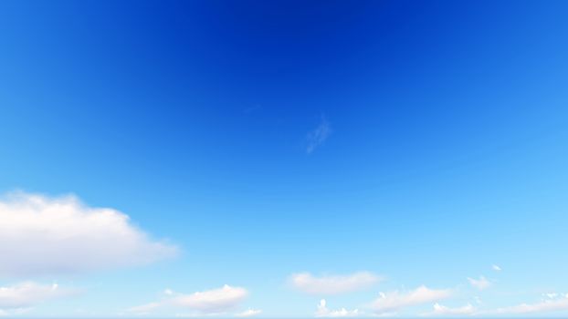 Cloudy blue sky abstract background, blue sky background with tiny clouds, 3d illustration