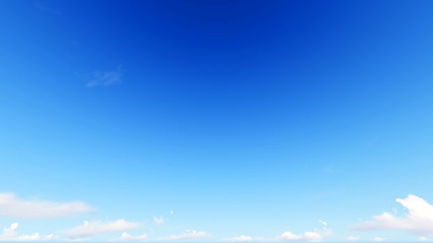 Cloudy blue sky abstract background, blue sky background with tiny clouds, 3d illustration