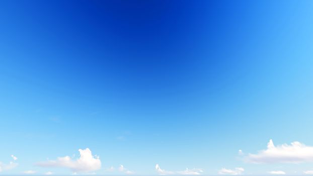 Cloudy blue sky abstract background, blue sky background with tiny clouds, 3d illustration