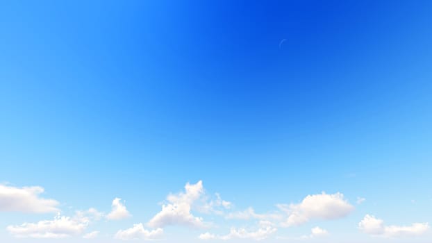 Cloudy blue sky abstract background, blue sky background with tiny clouds, 3d illustration