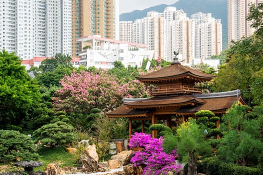 Chi lin temple in nan lian garden in hong kong