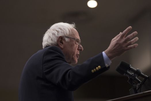 USA, Arizona: Democratic presidential candidate Bernie Sanders speaks during a Future to Believe In rally in Tucson Friday, March 18, 2016.