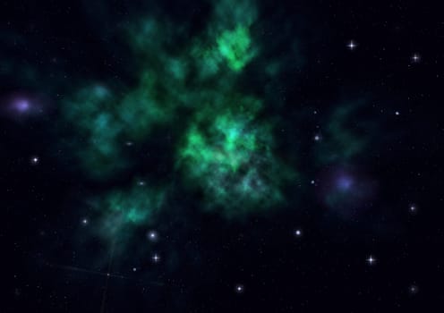 Star field in space a nebulae and a gas congestion. "Elements of this image furnished by NASA".