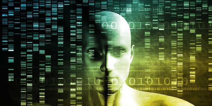 Genetic Engineering Science Research and Development Concept