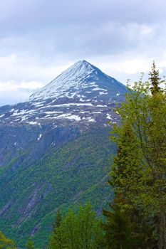 Mountain Gaustatoppen near Rjukan, Norway, summer landscape
