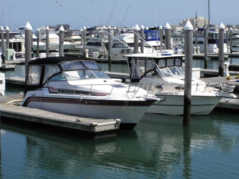 The Marina section of Atlantic City, New Jersey, includes the 640 slip Frank S. Farley State Marina.