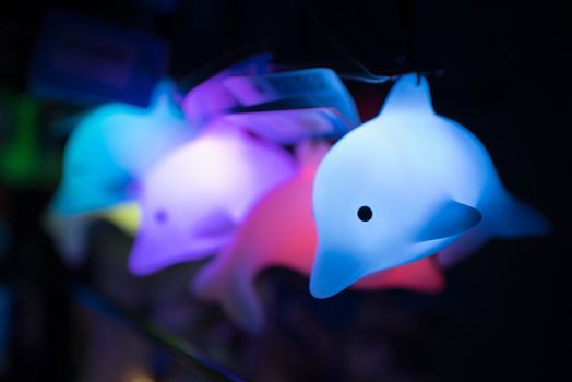 Fluorescent toy of cute animal - dolphin