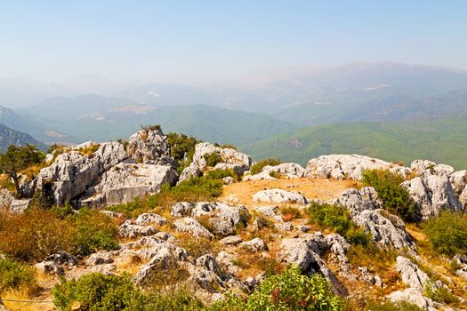  anatolia    from    the hill in asia turkey termessos old architecture and nature 