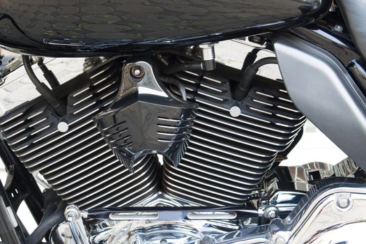 Motor bike detail engine