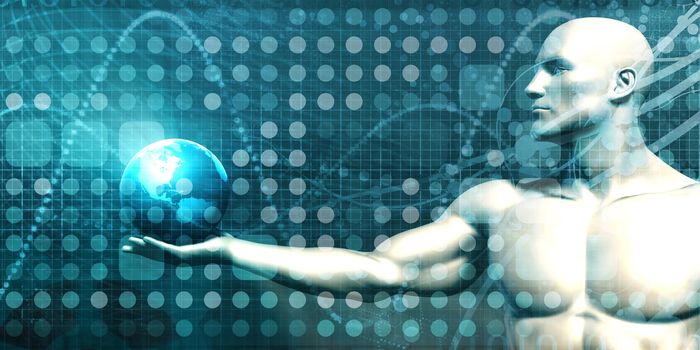 Networking and Internet Network Concept with Globe