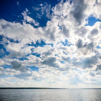 blue sky, natural clouds, nature series