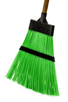 Broom, isolated on white background