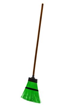 Broom, isolated on white background