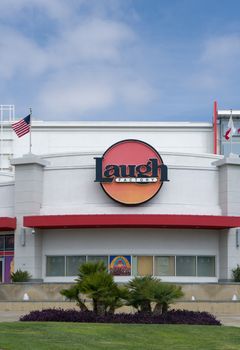 LONG BEACH, CA/USA - MARCH 19, 2016: Laugh Factory comedy club exterior and sign. The Laugh Factory is a comedy club with locations in southern California.