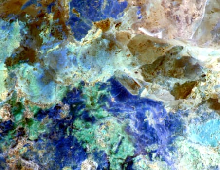 Abstract designs from geological and other natural materials.