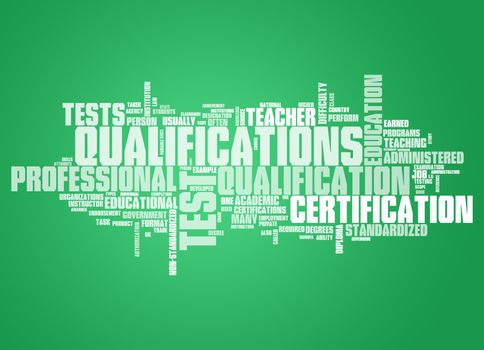 Word Cloud with Qualifications related tags