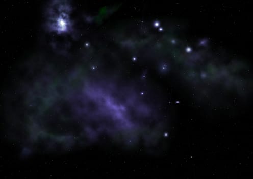 Small part of an infinite star field of space in the Universe. "Elements of this image furnished by NASA".