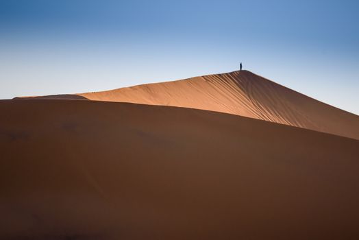 Sand dunes in the Sahara Desert, Erg Chebbi, Merzouga, Morocco