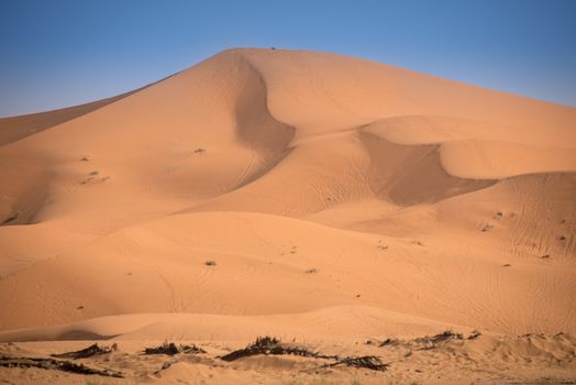 Sand dunes in the Sahara Desert, Erg Chebbi, Merzouga, Morocco