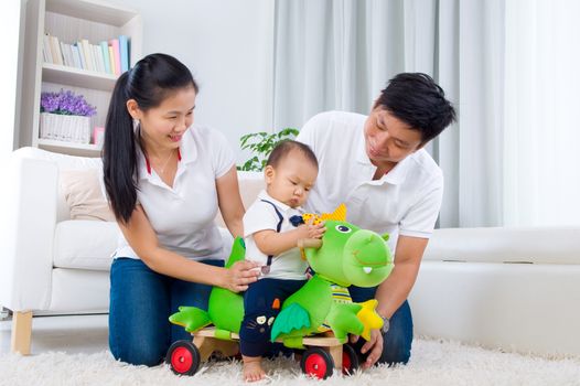 Candid lifestyle of asian family