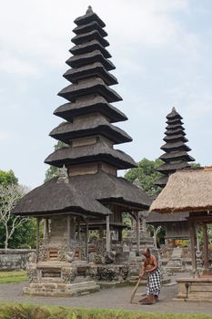 BALI, INDONESIA - SEPTEMBER 29, 2015: Pura Taman Ayun, one of the most important temples of Bali on September 29, 2015 in Mengwi, Indonesia