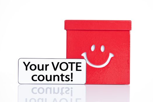 your vote counts, election or decision taking concept